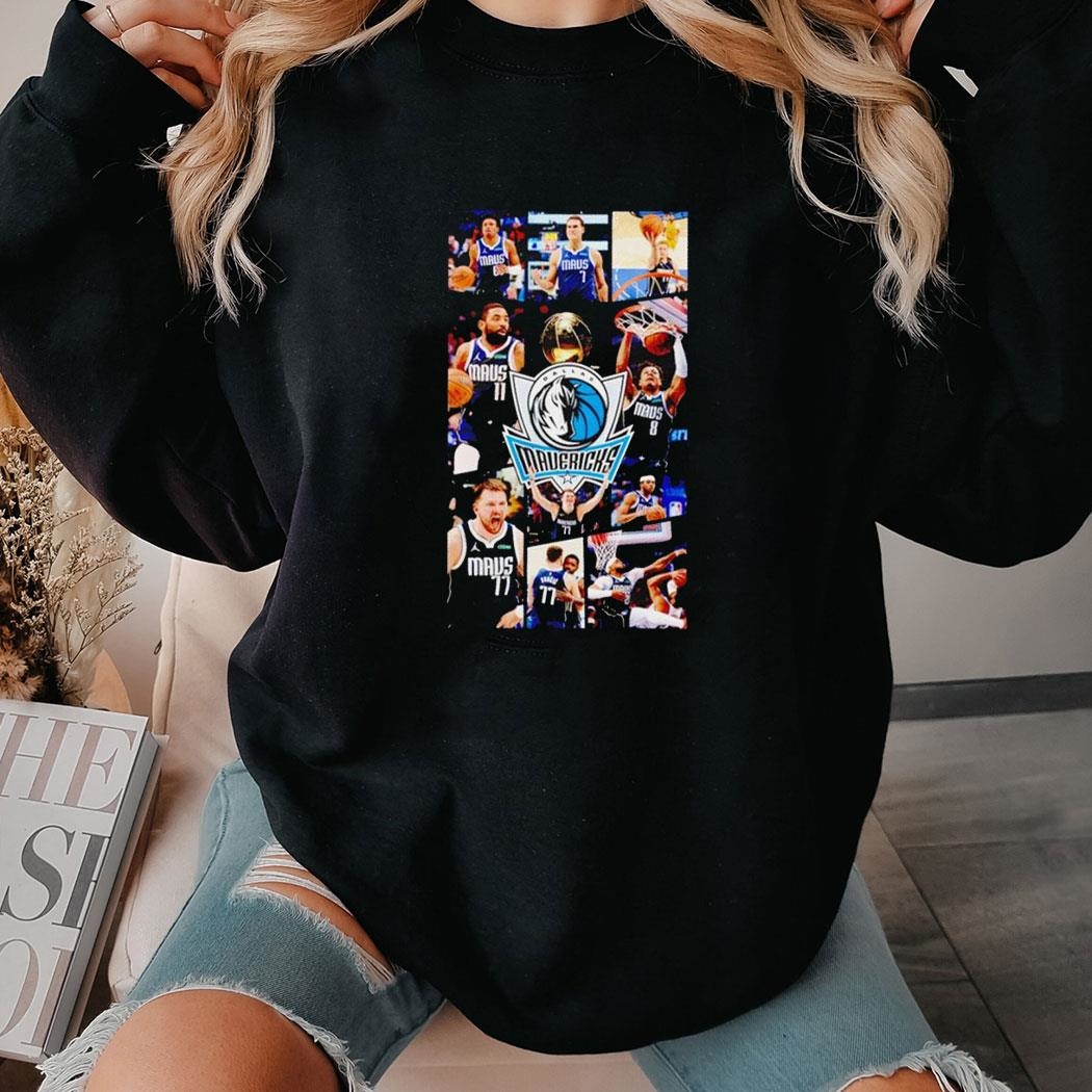 Dallas Mavericks Team Players Vintage Tee Hoodie
