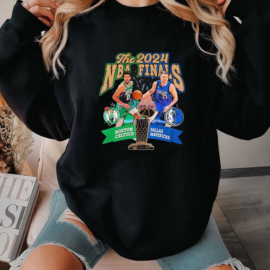 Jayson Tatum Boston Celtics Vs Luka Doncic Dallas Mavericks Nba Finals 2024 Shirt Hoodie