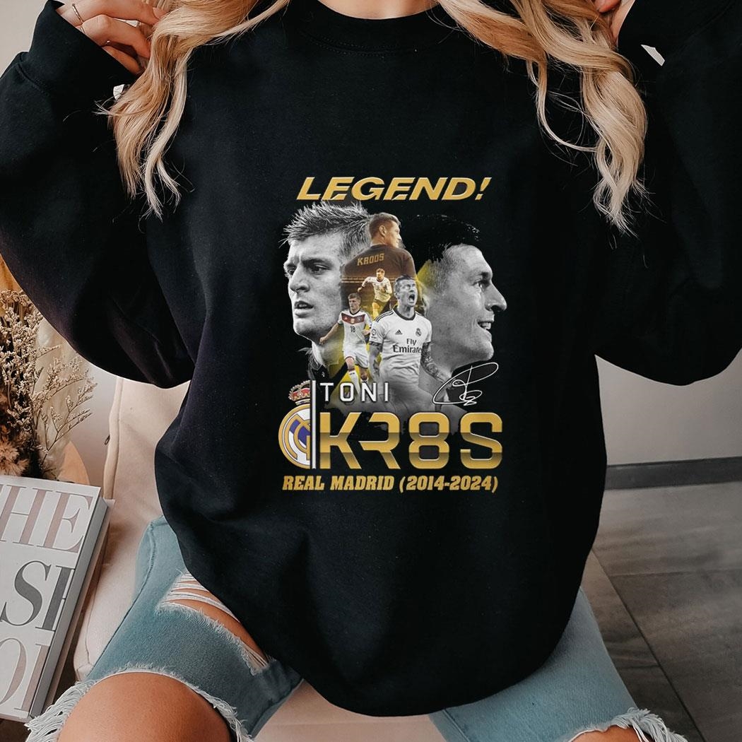 Legend Toni Kr8s Real Madrid 2014-2024 Tee Hoodie