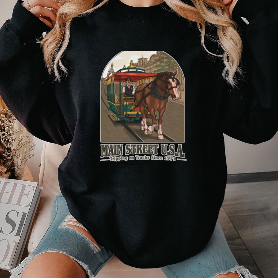 Main Street Usa Tripping On Tracks Sice 1971 3 1 Shirt Hoodie