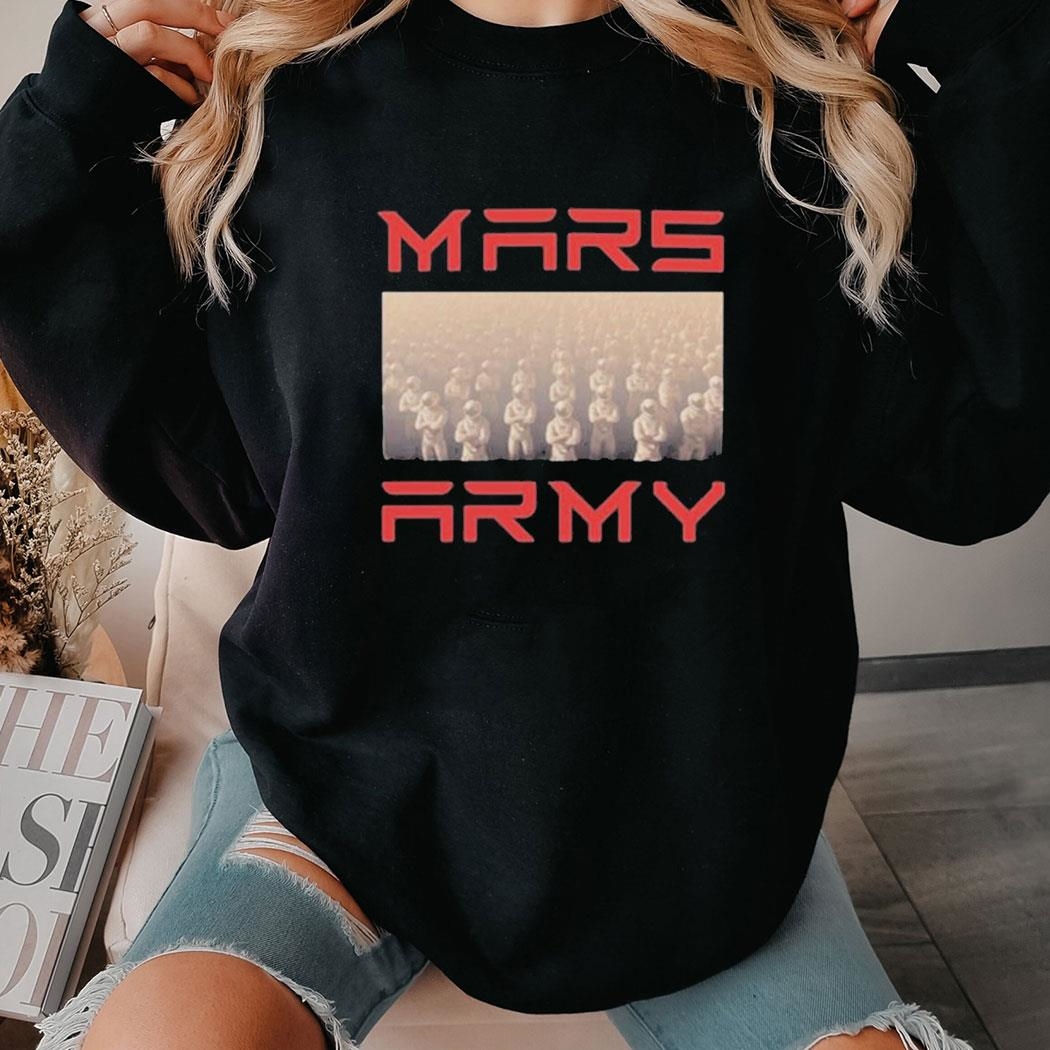 Mars Army 2 Ladies Shirt Hoodie