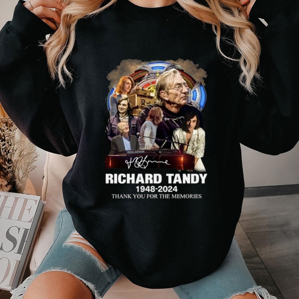 Richard Tandy 1948 2024 Thank You For The Memories Shirt