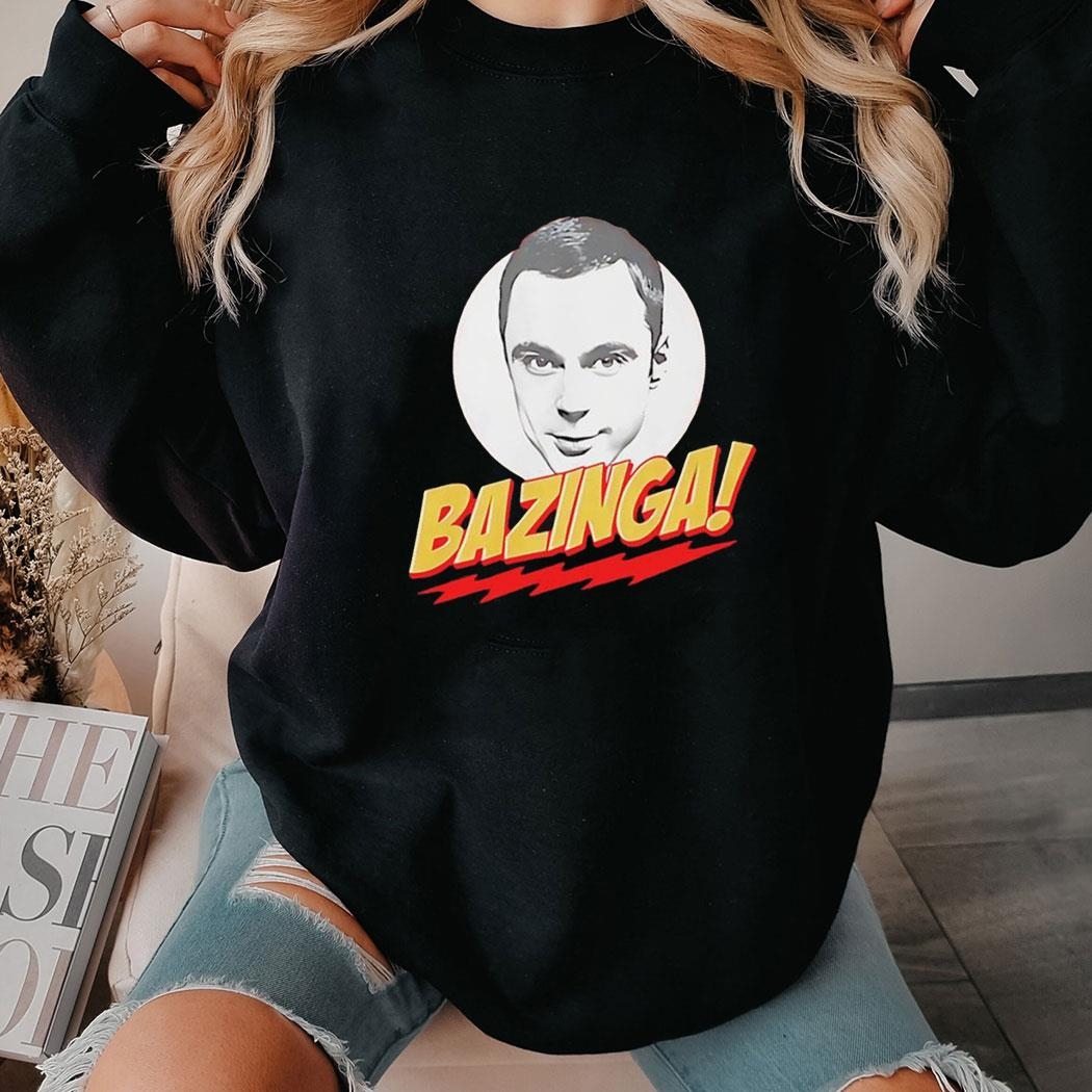 The Big Bang Theory Bazinga With Sheldon Shirt Hoodie