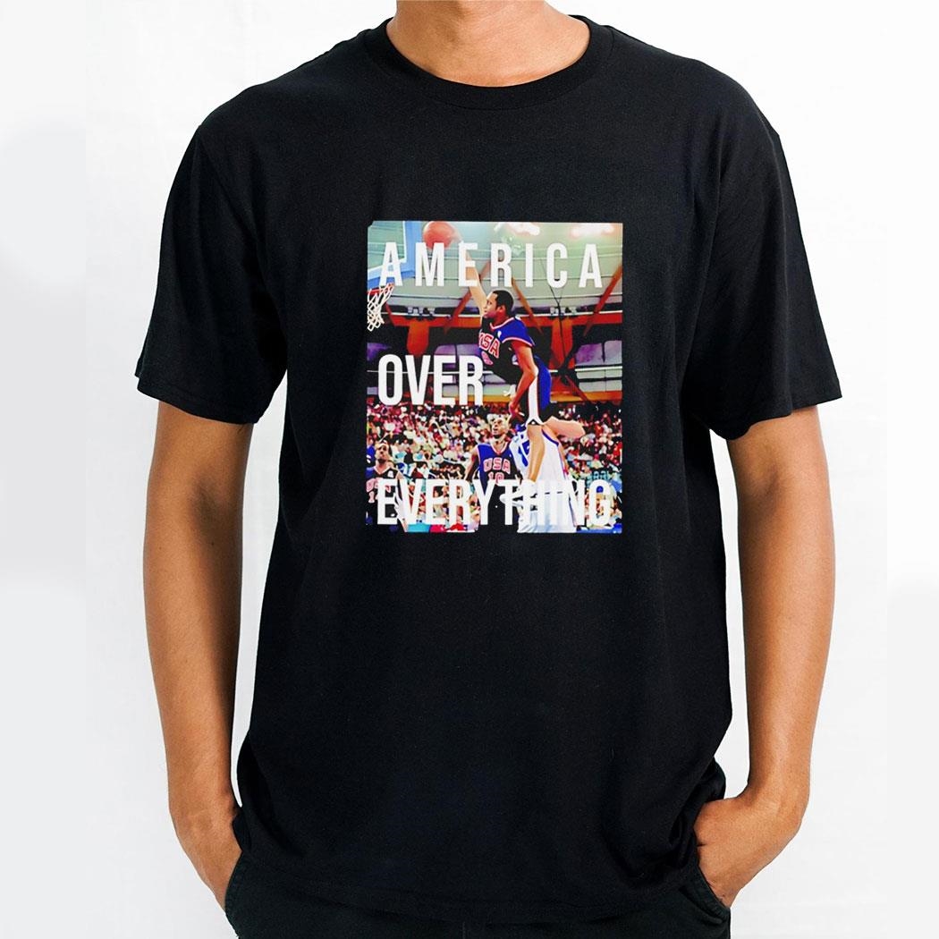 America Over Everything Basketball Shirt