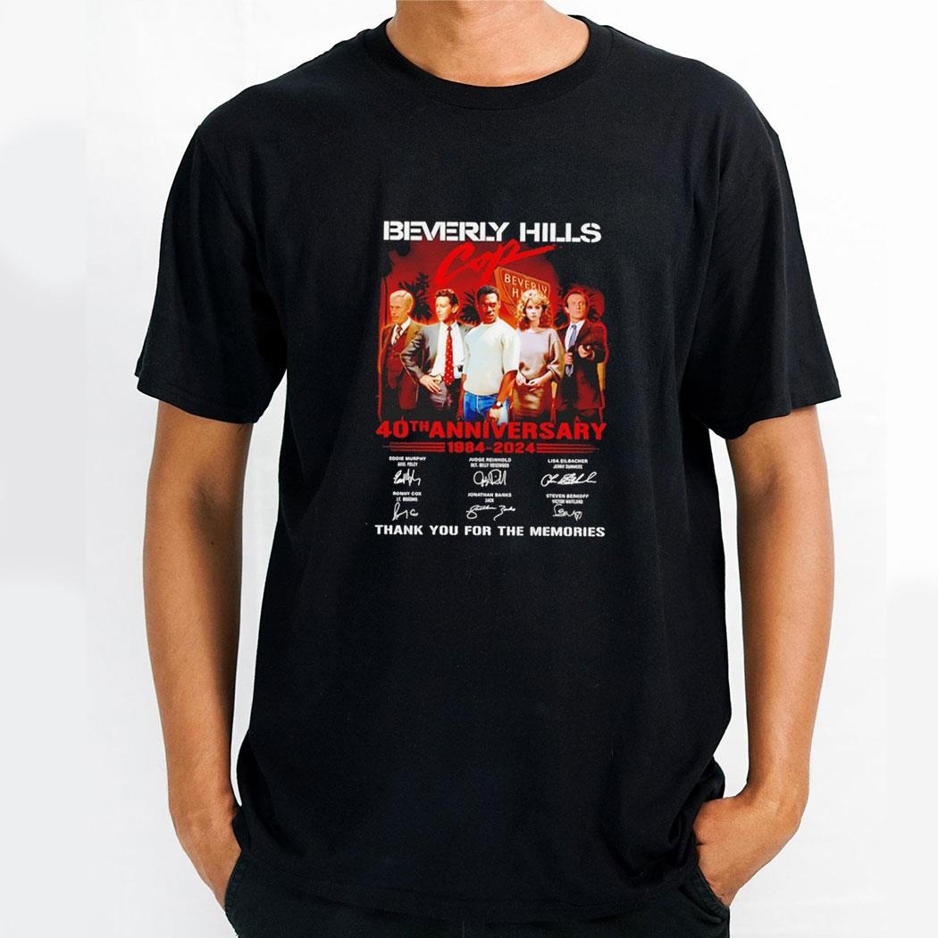 Beverly Hills 40th Anniversary 1984 2024 Thank You For The Memories Signatures Shirt