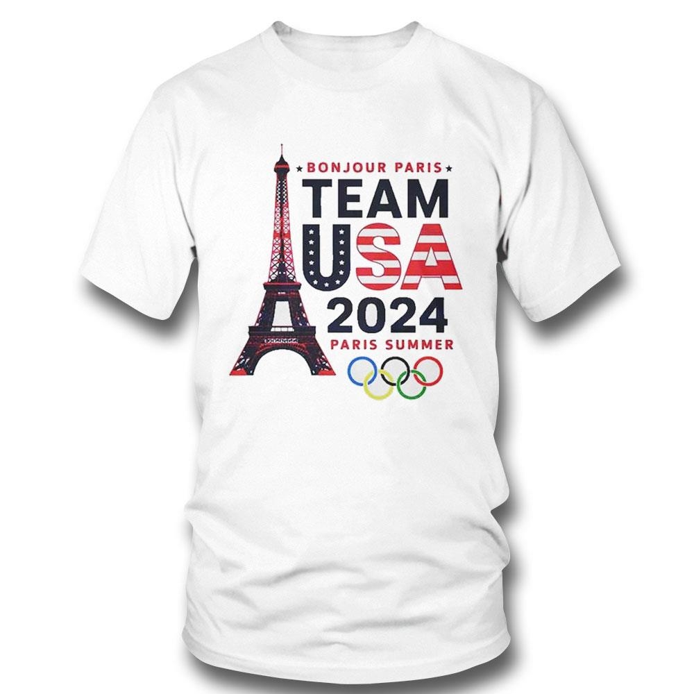 Bonjour Paris Team Usa 2024 Paris Summer Olympics Shirt