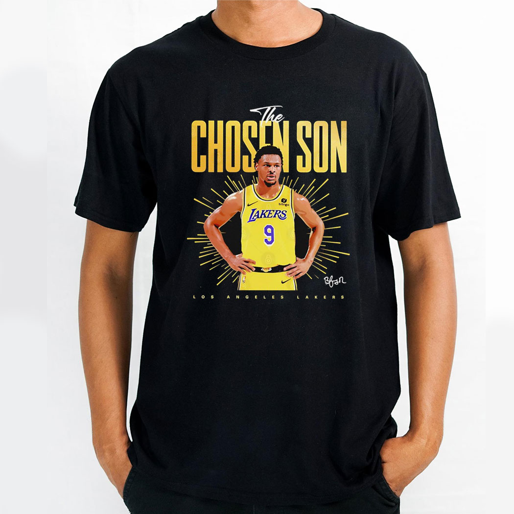 Bronny James Los Angeles Lakers The Chosen Son Signature Shirt Hoodie