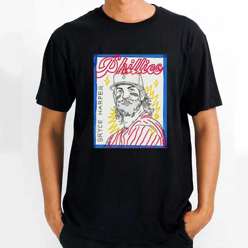 Bryce Harper Philadelphia Phillies Baseball Draw Shirt
