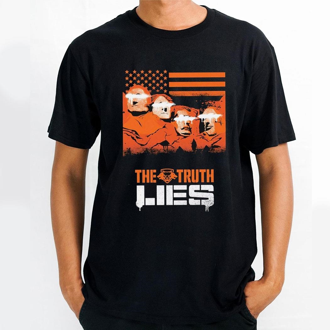 Call Of Duty Black Ops 6 The Truth Lies Rushmore Game Shirt