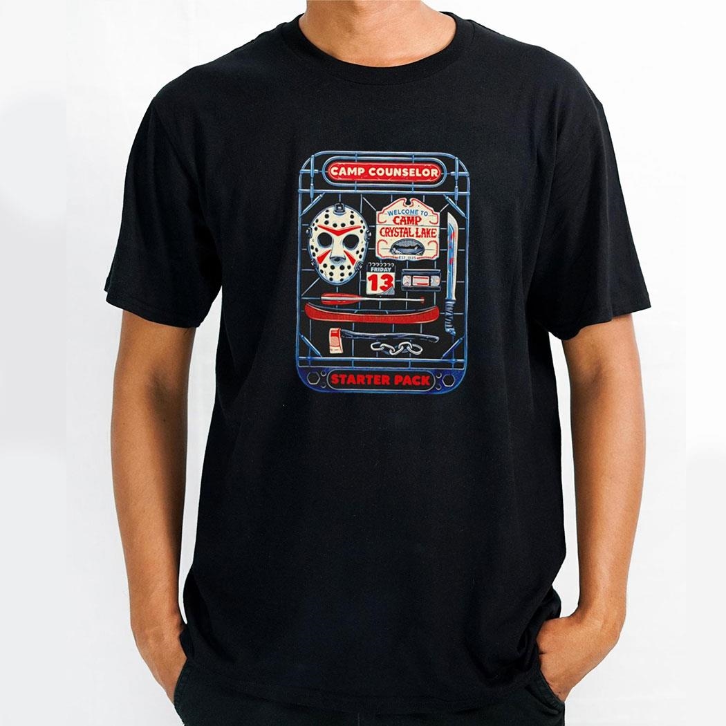 Camp Counselor Starter Pack Jason Voorhees From Friday The 13th Shirt