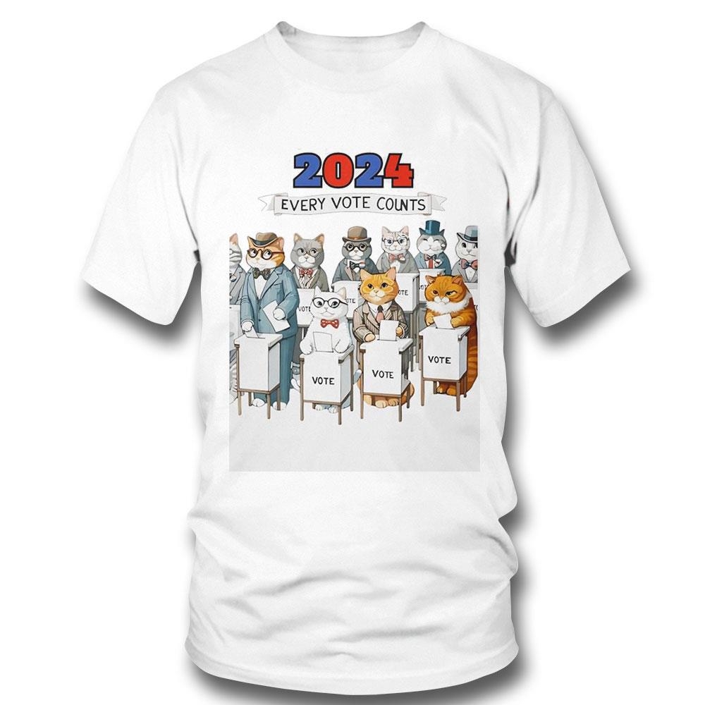 Cats Voter 2024 Every Vote Counts Election For Kamala Harris Shirt