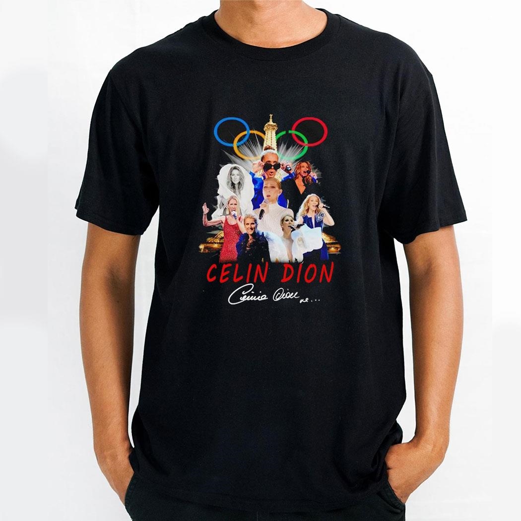 Celine Dion Paris Signature 2024 Olympics Shirt