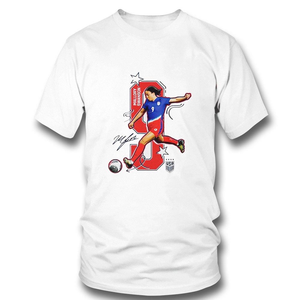 Chicago Red Stars Mallory Swanson Number 9 Signature Shirt