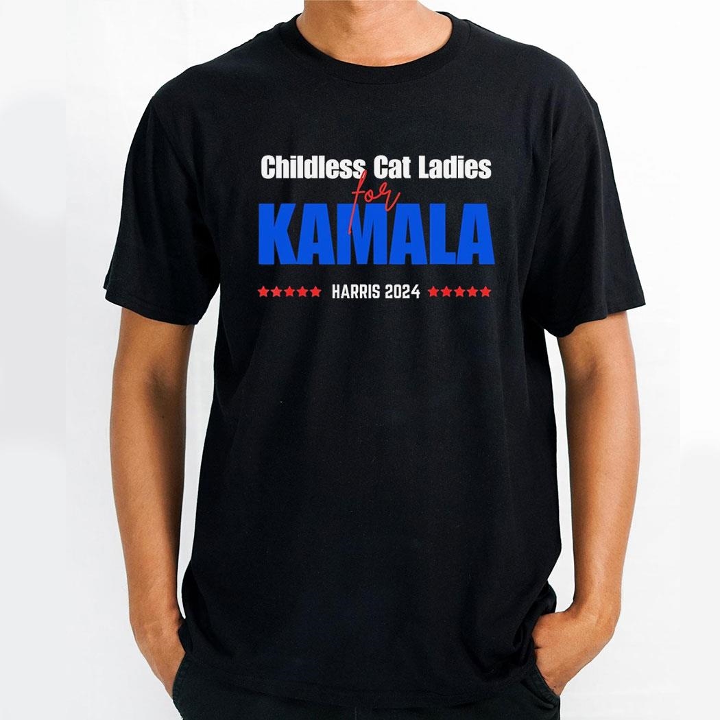 Childless Cat Ladies For Kamala Harris 2024 Election Shirt