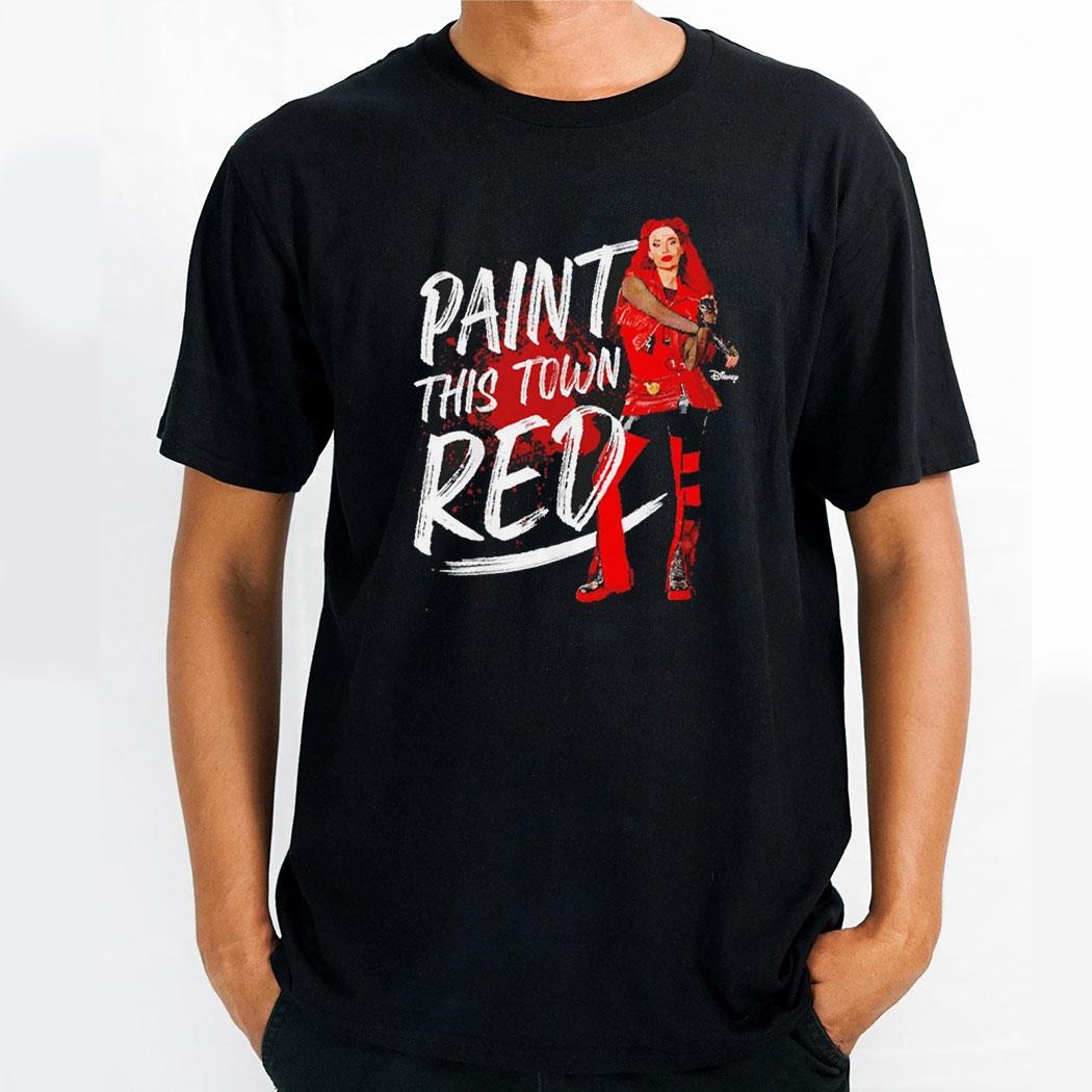 Descendants 4 The Rise Of Red Paint This Town Shirt