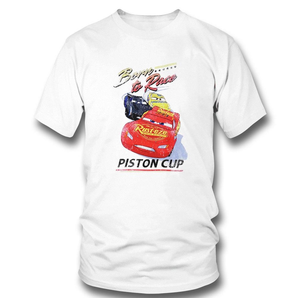 Disney Cars Born To Race Piston Cup Cartoon Shirt
