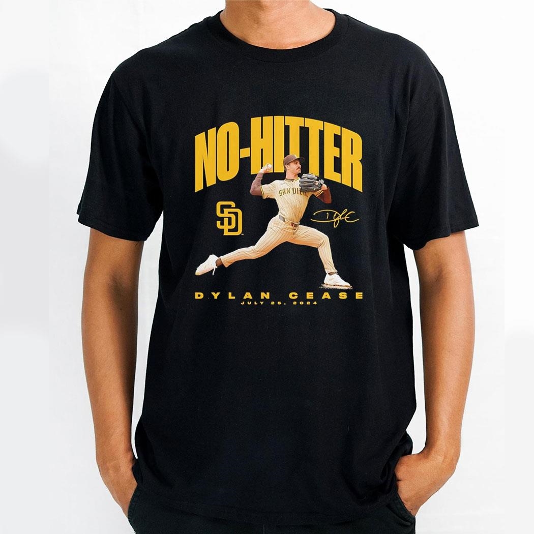 Dylan Cease San Diego Padres No Hitter Signature 2024 Shirt
