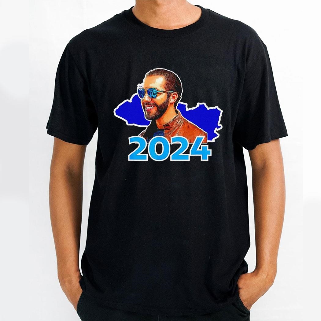 El Salvador Nayib Bukele Presidente 2024 State Shirt