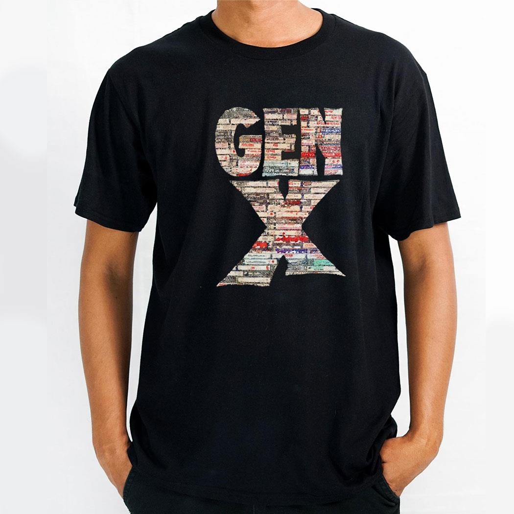 Gen X 80s Rock Cassettes Shirt Hoodie