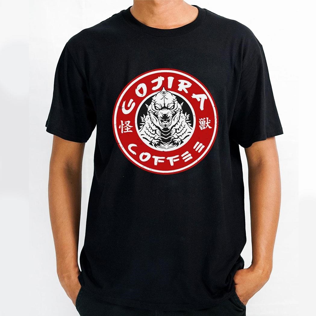 Godzilla Gojira Coffee Logo Shirt