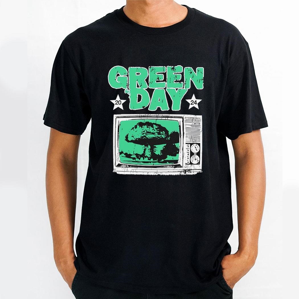 Green Day Saviors Tour Tv Explosion 2024 Shirt