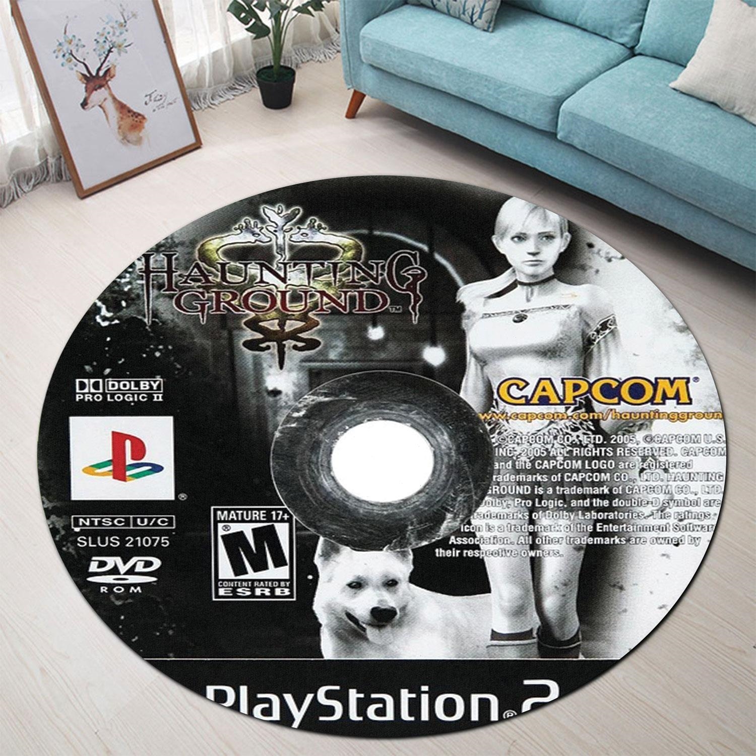 Haunting Ground Playstation 2 Disc Round Rug Carpet