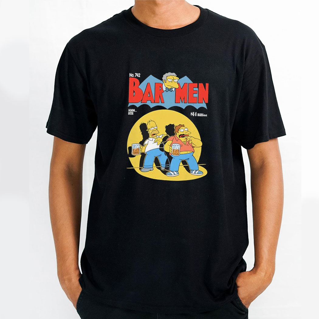 Homer Barney And Moe In The Style Of Of A Vintage Batman Comic Cover Shirt Hoodie