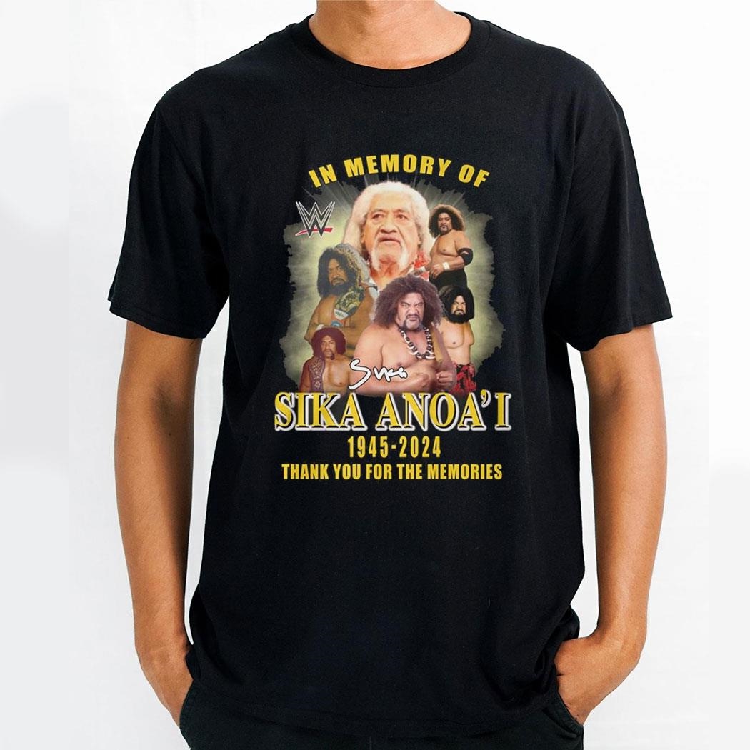 In Memory Of Sika Anoai June 1945 2024 Thank You For The Memories Shirt