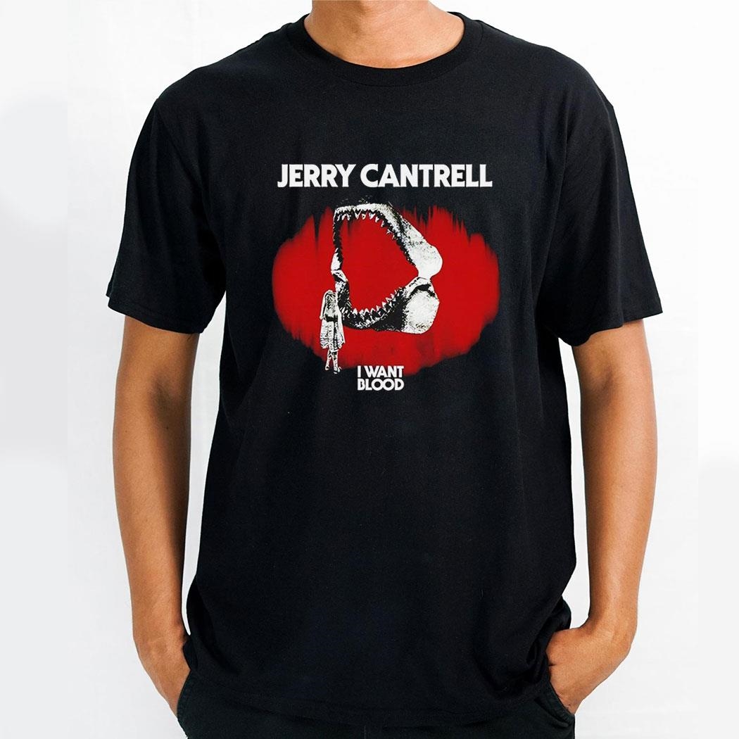 Jerry Cantrell I Want Blood Logo Shirt