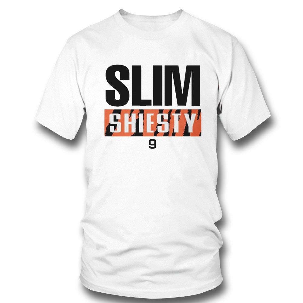 Joe Burrow Slim Shiesty 9 Cincinnati Bengals Nfl T Shirt Joe Burrow Slim Shiesty 9 Cincinnati Bengals Nfl T Shirt