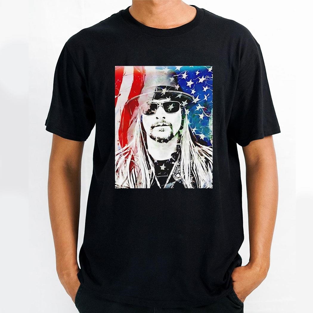 Kid Rock American Flag 2024 Vintage Shirt