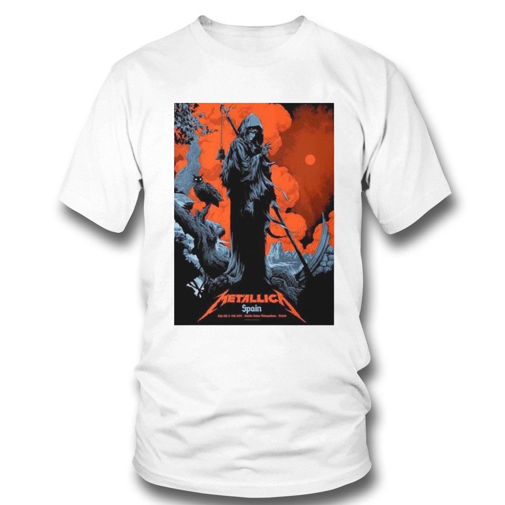 Metallica Spain Concert In Madrid At Estadio Civitas Metropolitano On July 12 14 2024 M72 World Tour Shirt