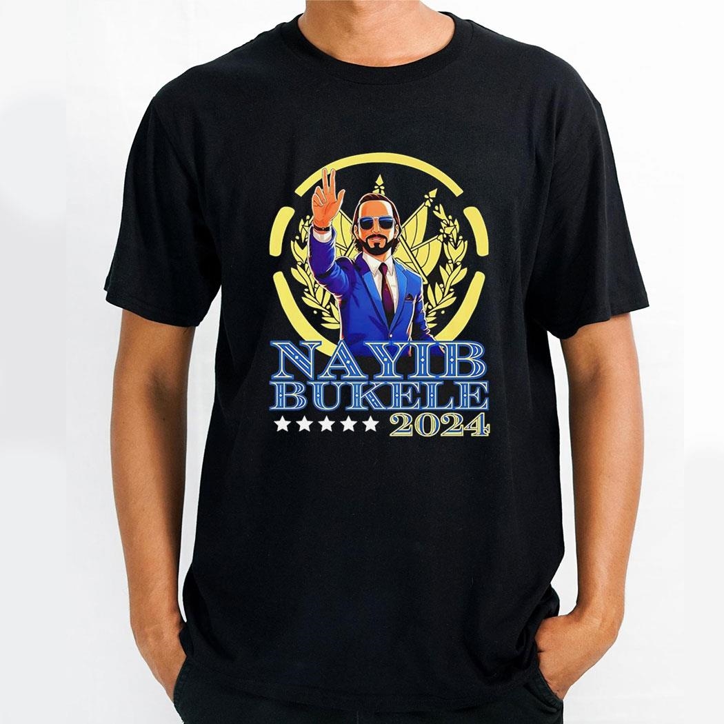Nayib Bukele Presidente De El Salvador 2024 Salvi Pride Shirt