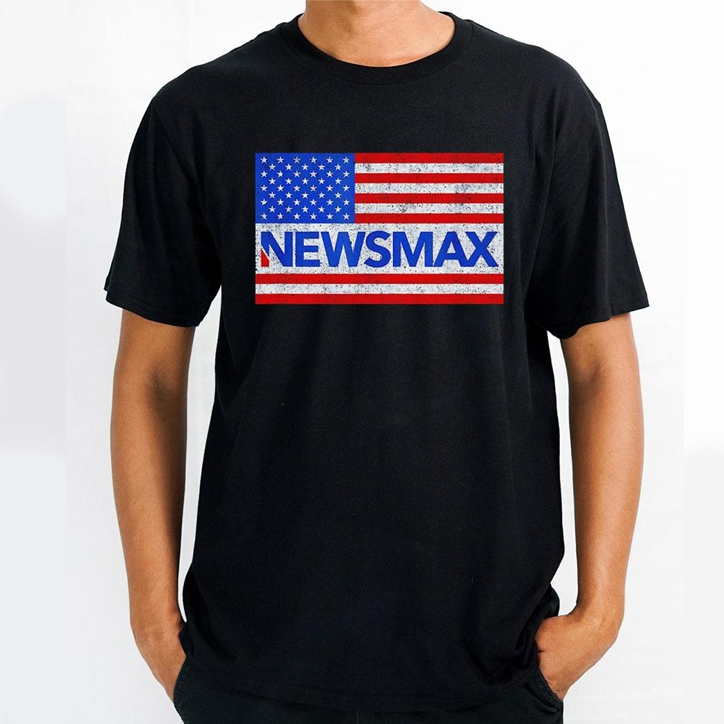 Newsmax Alternative Conservative News Politics And Finance American Flag Shirt