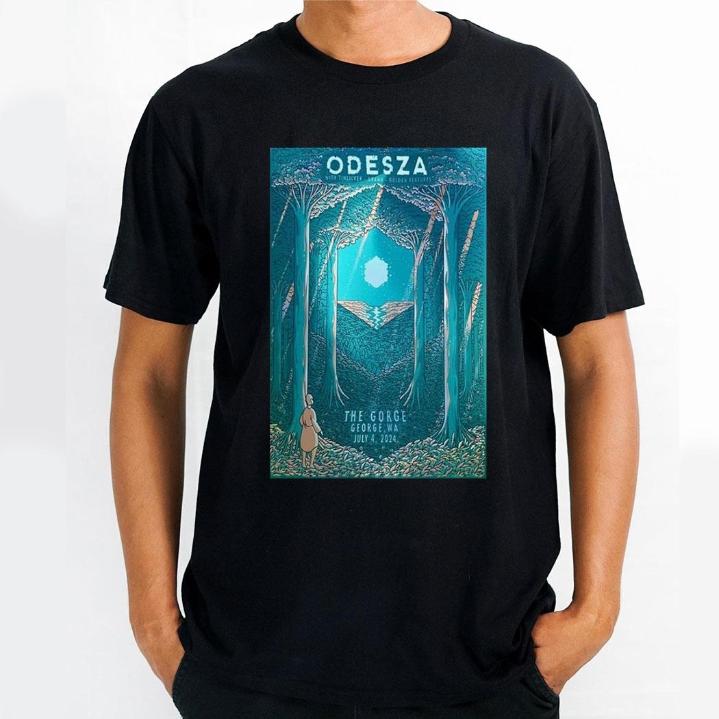 Odesza July 4 2024 Gorge Amphitheatre George Wa Poster Shirt Odesza July 4 2024 Gorge Amphitheatre George Wa Poster Shirt