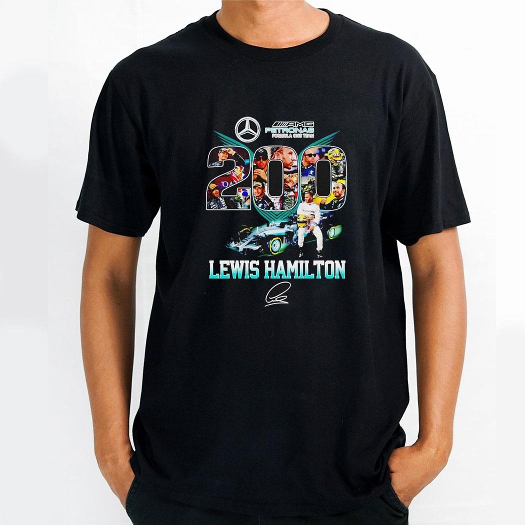 Petronas Pormula One Team 200 Lewis Hamilton Signature Shirt