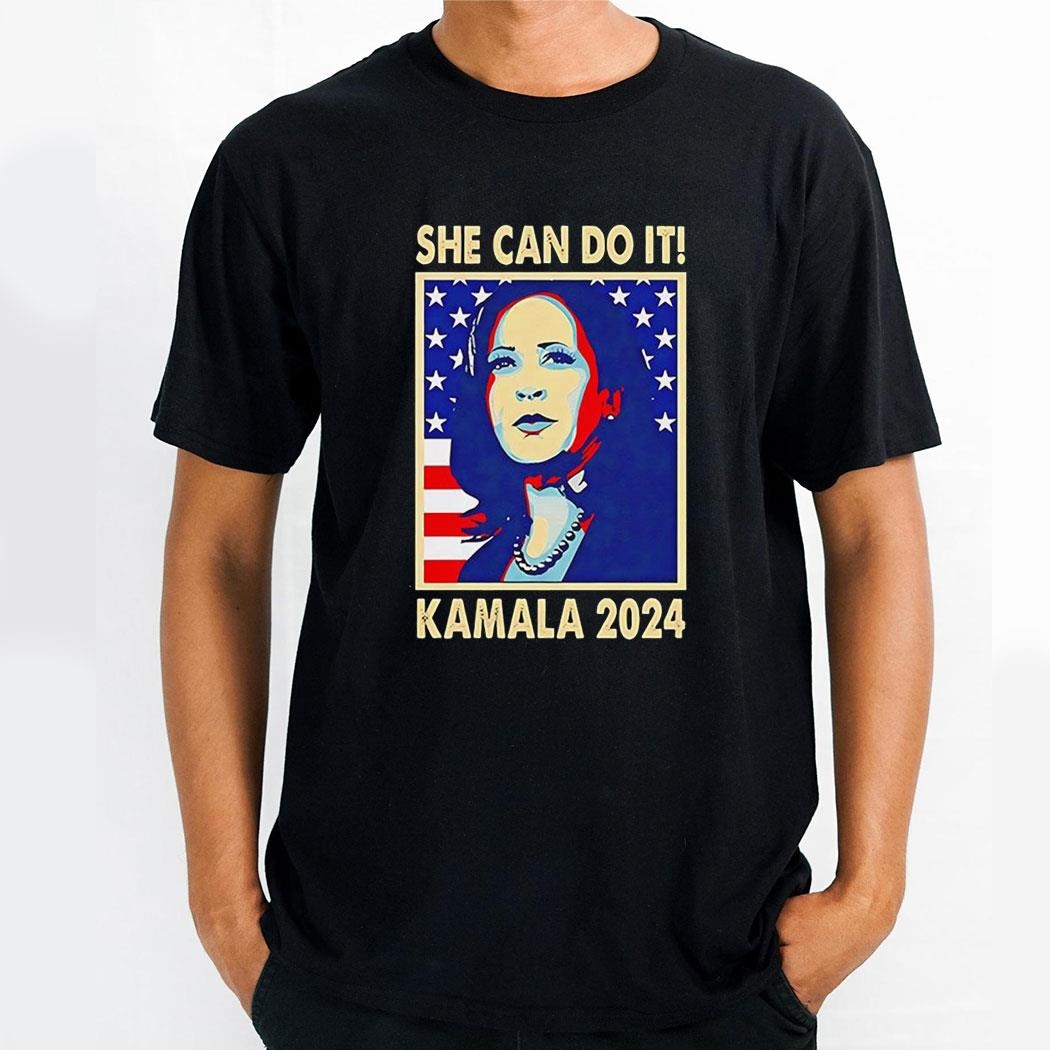 She Can Do It Kamala Harris 2024 Madam President Hope Shirt