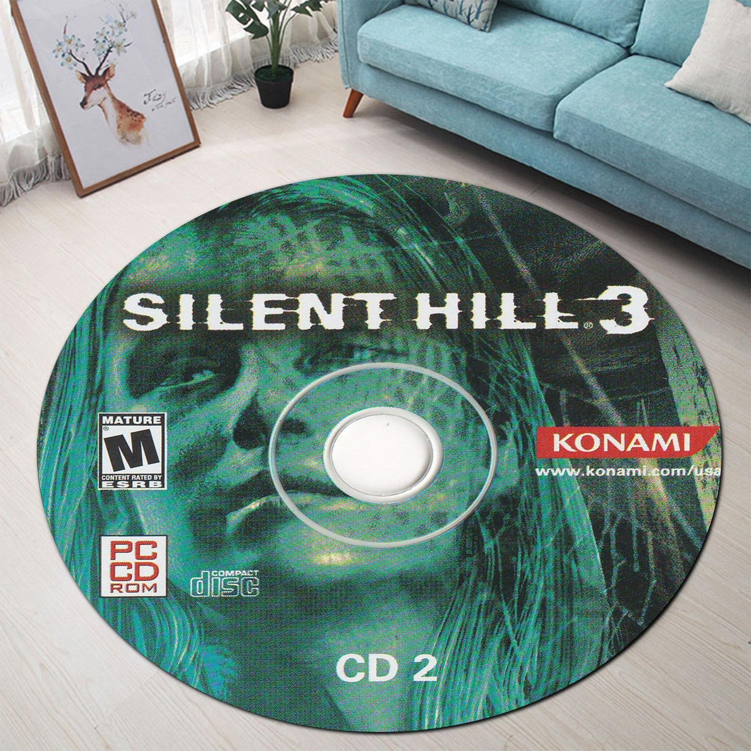 Silent Hill 3 Cd 2 Playstation Round Rug Carpet