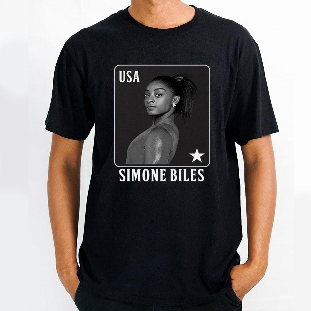 Simone Biles Gymnastics Playing Card Usa Shirt