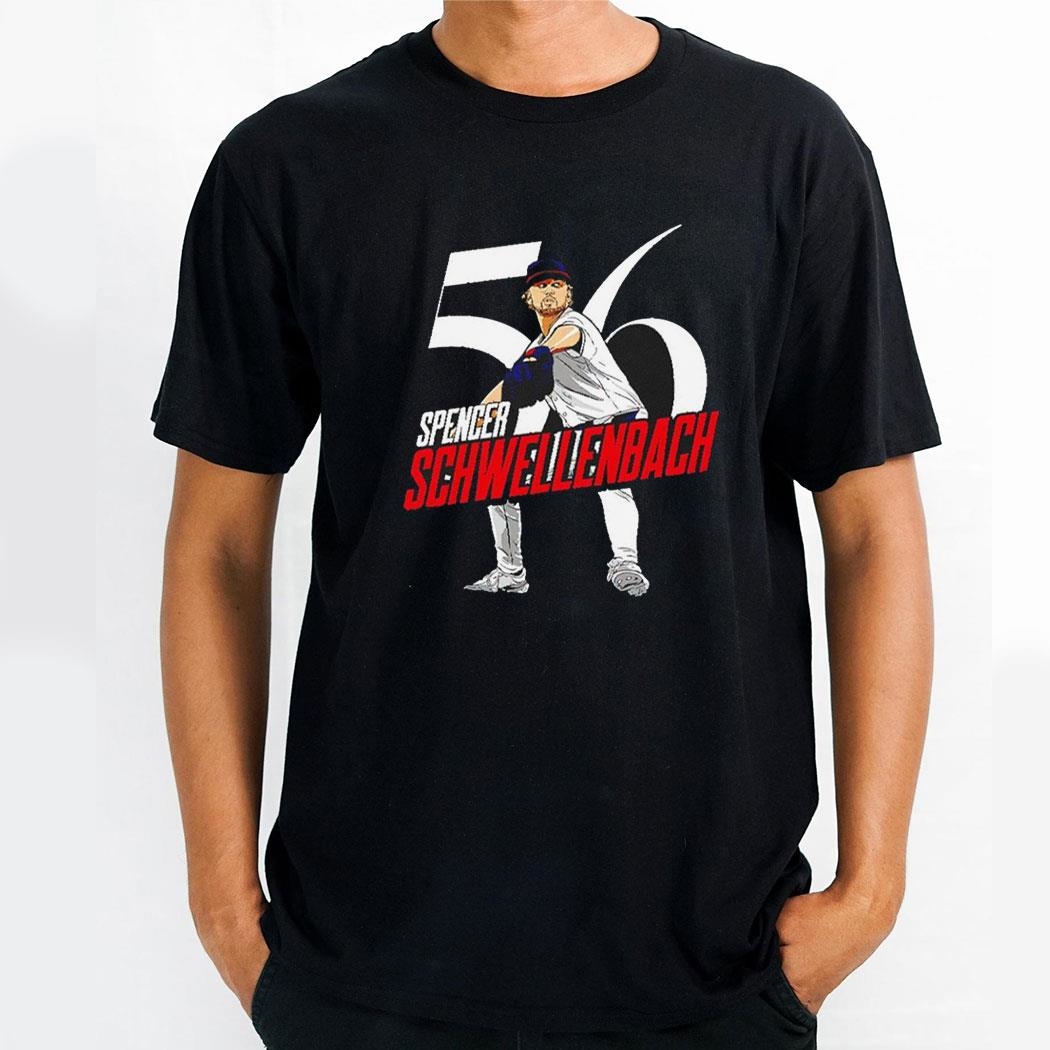 Spencer Schwellenbach Atlanta Braves 56 Player Baseball Shirt Hoodie
