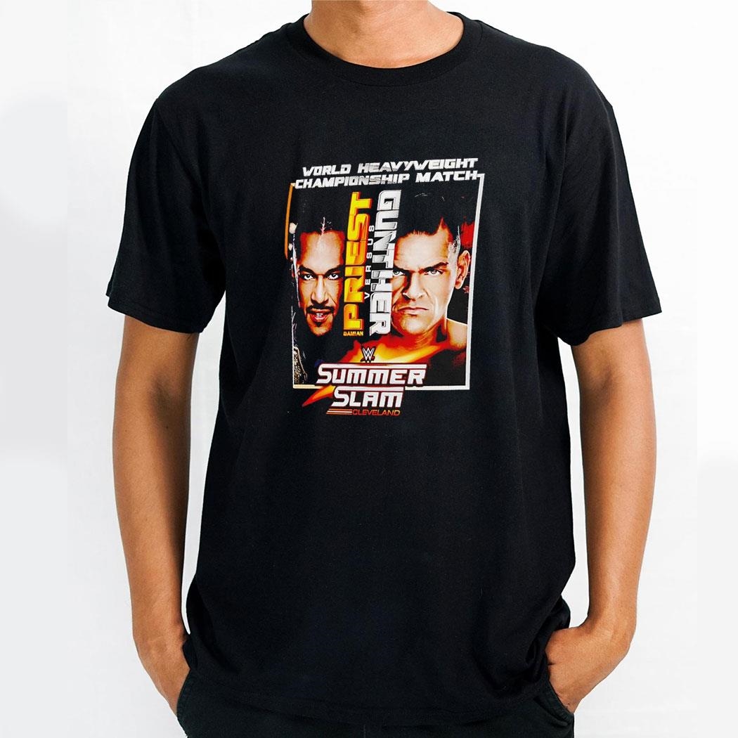 Summerslam 2024 Damian Priest Vs Gunther Shirt