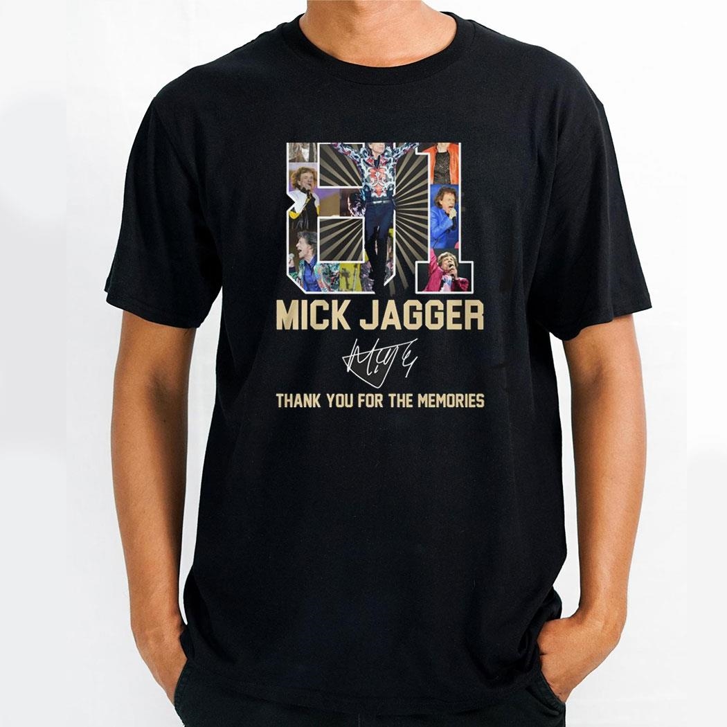 The Rock Legend Mick Jagger Thank You For The Memories Shirt