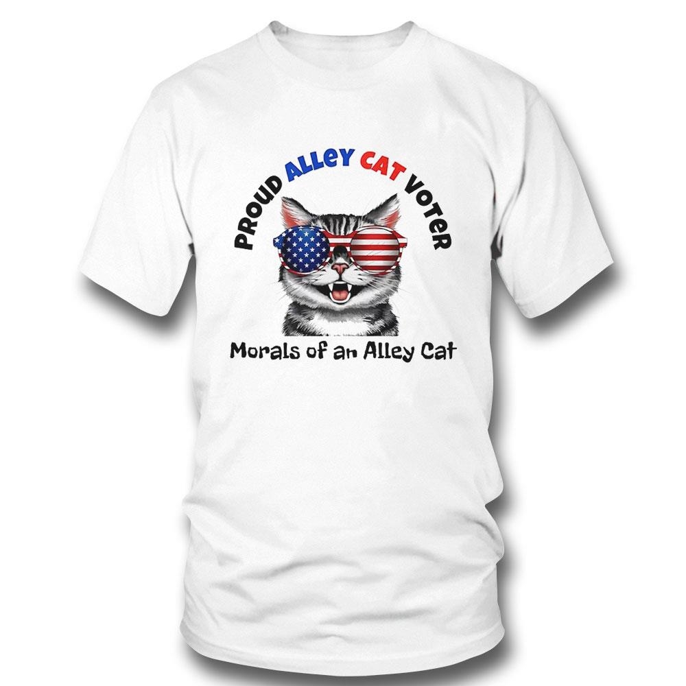 Trump Cat Proud Alley Cat Voter Morals Of An Alley Cat 2024 Shirt Hoodie