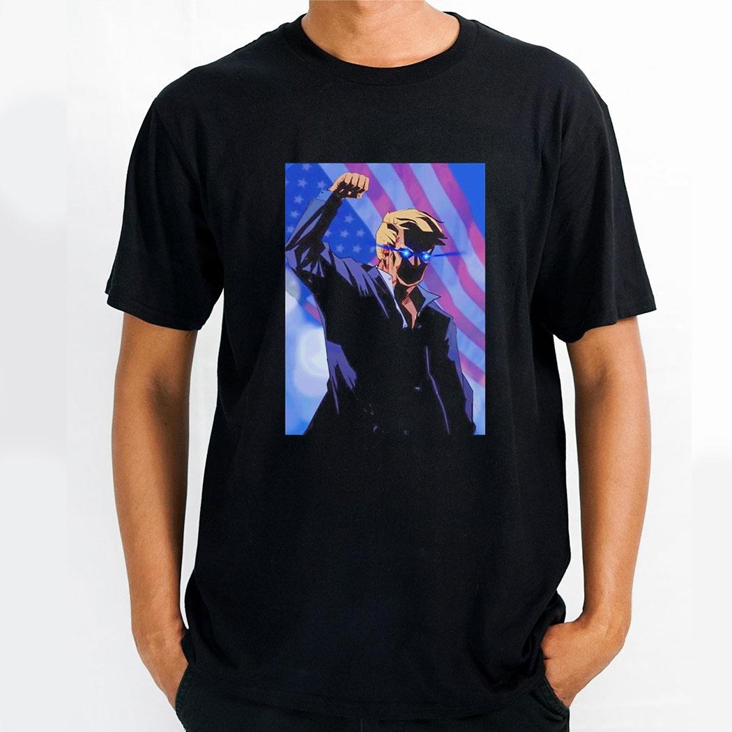 Trump Laser Eyes Style Comic Shirt