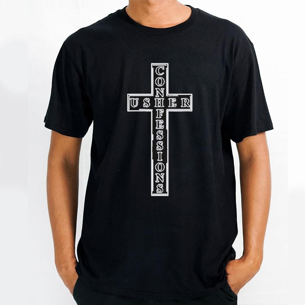 Usher Confessions Cross 2024 Black Shirt Hoodie