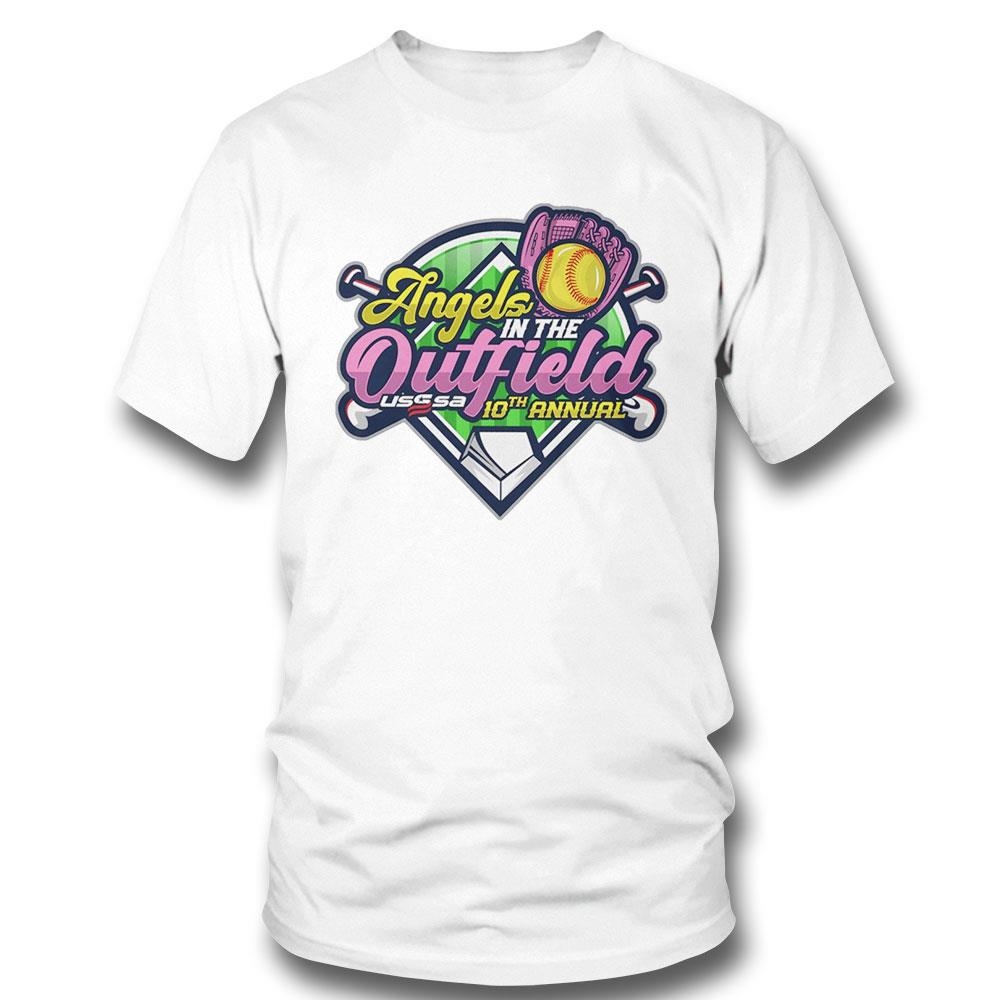 Usssa New York Fast Pitch Angels In The Outfield 10th Annual 2024 Logo Shirt