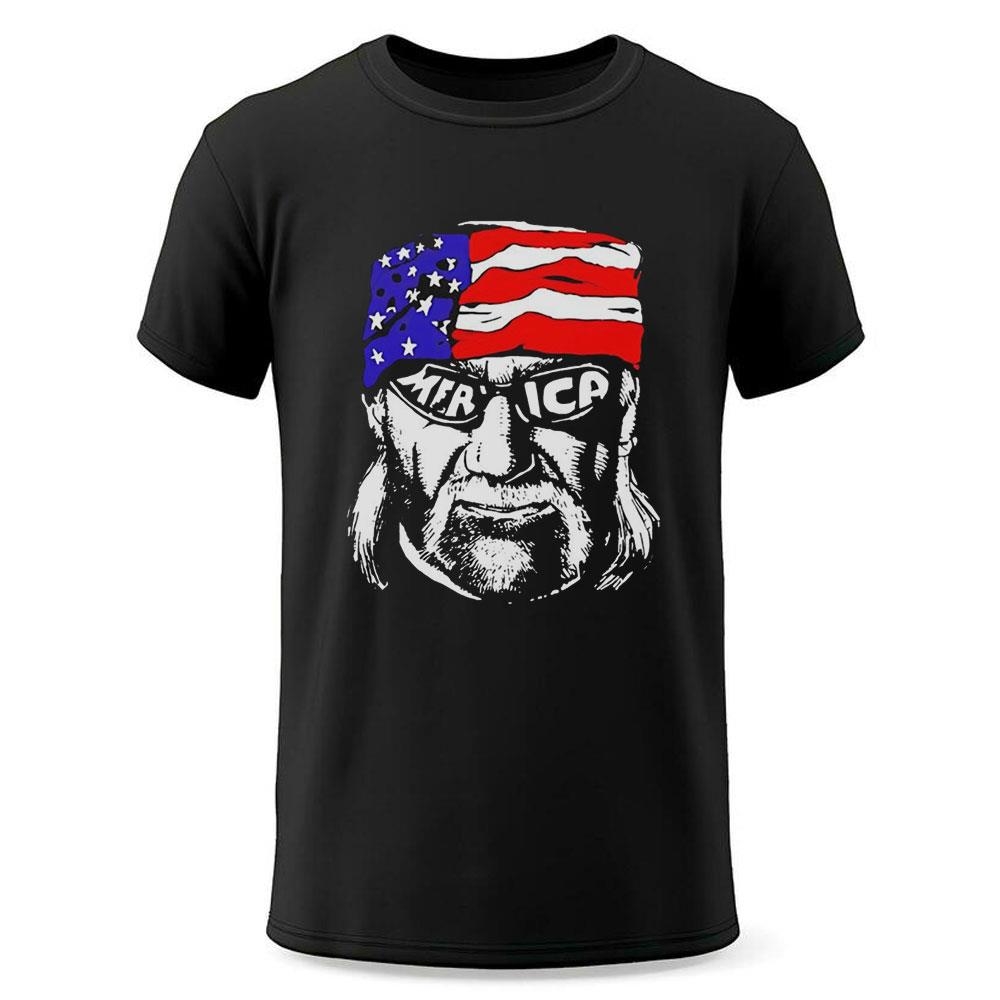 Hulk Hogan Merica With American Flag Art Shirt Hoodie Hulk Hogan Merica With American Flag Art Shirt Hoodie