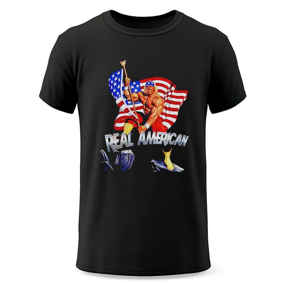 Hulk Hogan With American Flag Real American Shirt Hoodie Hulk Hogan With American Flag Real American Shirt Hoodie
