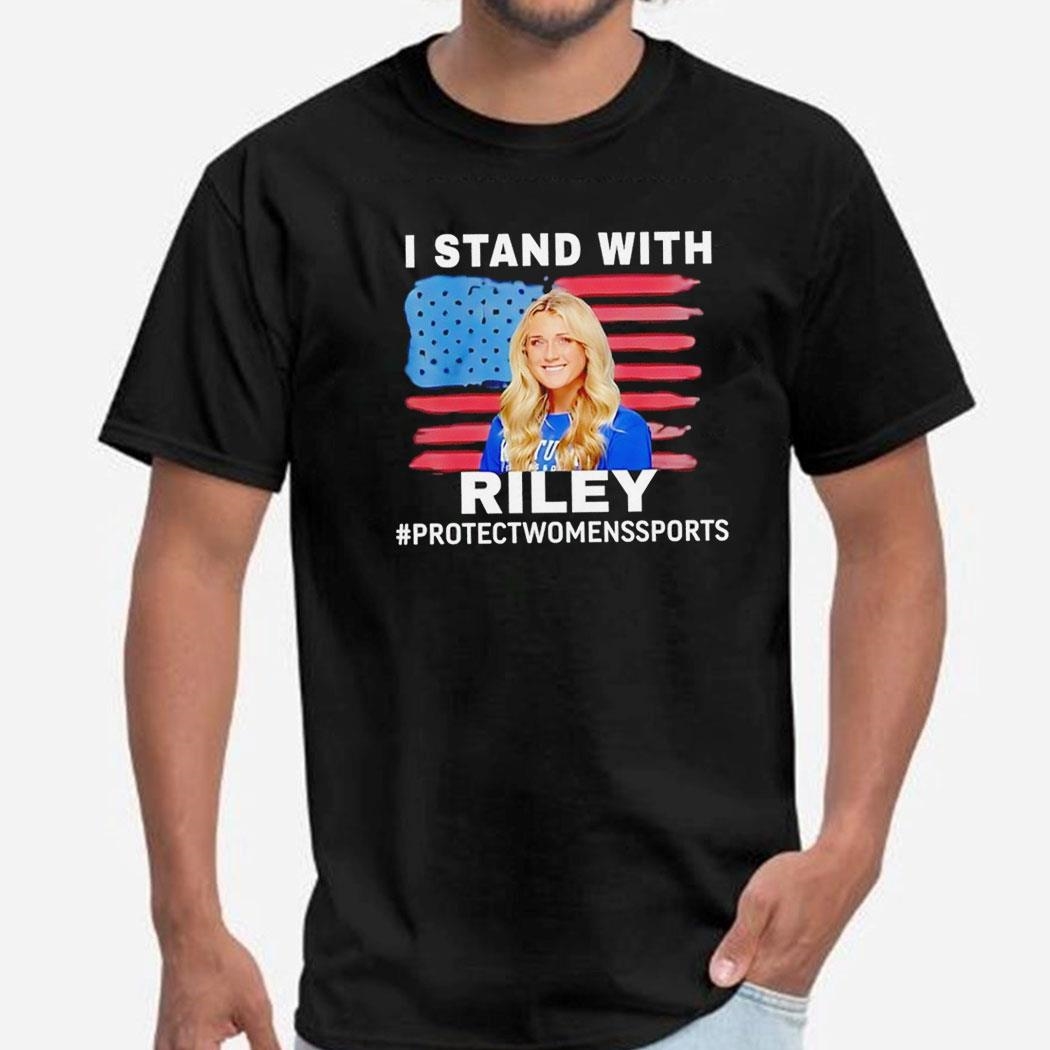 I Stand With Riley Protect Womens Sports Usa Flag Shirt Hoodie