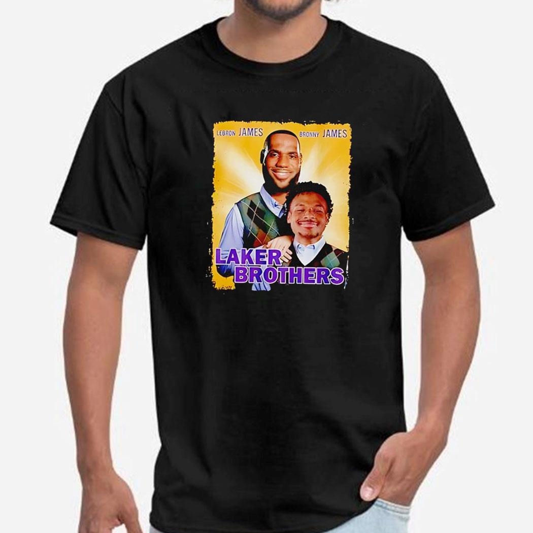 Lebron James And Bronny James Los Angeles Lakers Brothers Shirt Hoodie